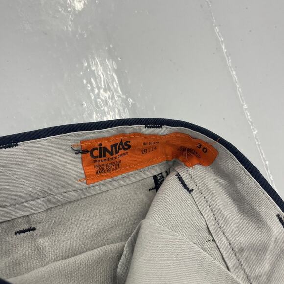 Vintage 70s 80s Cintas Navy Canvas Workwear Chinos 29x27 - Picture 3 of 3
